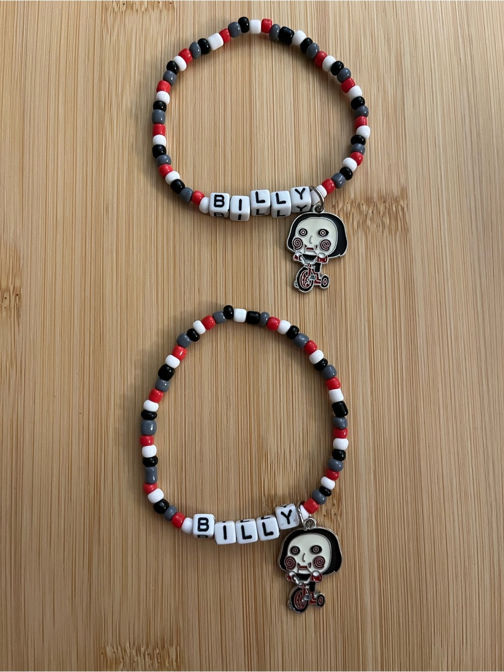 Saw Inspired Billy Beaded Bracelet With Charm
